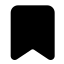 Bookmark icon with solid standard style