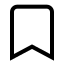 Bookmark icon with stroke sharp style