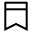 Bookmark icon with stroke sharp style