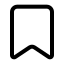 Bookmark icon with stroke standard style