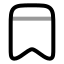 Bookmark icon with twotone rounded style