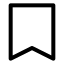 Bookmark icon with stroke sharp style