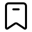 Bookmark icon with stroke standard style