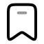 Bookmark icon with twotone rounded style