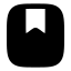 Bookmark icon with solid rounded style