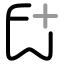 Bookmarkadd icon with twotone rounded style