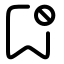 Bookmarkblock icon with twotone rounded style