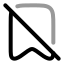Bookmarkoff icon with twotone rounded style