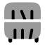 Bookshelf icon with bulk rounded style