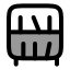 Bookshelf icon with duotone rounded style