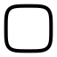 Borderall icon with stroke rounded style