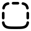 Borderbottom icon with solid rounded style