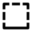 Borderbottom icon with solid sharp style