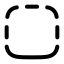 Borderbottom icon with stroke rounded style