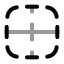 Borderhorizontal icon with twotone rounded style
