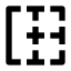 Borderleft icon with solid sharp style