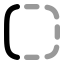 Borderleft icon with bulk rounded style