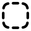 Bordernone icon with solid rounded style