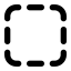 Bordernone icon with solid standard style