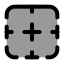 Bordertop icon with duotone standard style