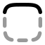 Bordertop icon with bulk rounded style