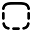Bordertop icon with solid rounded style