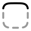 Bordertop icon with twotone rounded style