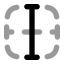 Bordervertical icon with bulk rounded style