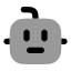 Bot icon with bulk rounded style