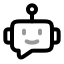 Botmessagesquare icon with twotone rounded style