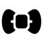 Bowtie icon with solid standard style