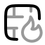 Brickwallfire icon with twotone rounded style