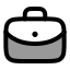Briefcase icon with duotone rounded style