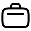 Briefcase icon with stroke rounded style