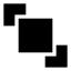 Bringtofront icon with solid sharp style