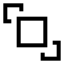 Bringtofront icon with stroke sharp style