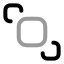 Bringtofront icon with twotone rounded style