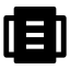 Brochure icon with solid sharp style