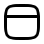 Browser icon with stroke rounded style