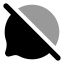 Bubblechatblocked icon with bulk rounded style