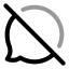 Bubblechatblocked icon with twotone rounded style