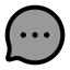 Bubblechat icon with duotone rounded style