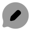 Bubblechatedit icon with bulk rounded style