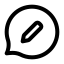 Bubblechatedit icon with stroke standard style