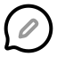 Bubblechatedit icon with twotone rounded style