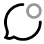 Bubblechatnotification icon with twotone rounded style