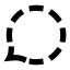 Bubblechattemporary icon with solid sharp style
