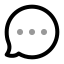 Bubblechat icon with twotone rounded style