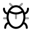 Bug icon with twotone rounded style