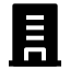 Building icon with solid sharp style